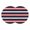 Navy Red, variant on Black Grey Stripe Round 13 Inch Placemats Set of 2, Minimalist Farmhouse Striped HeatResistant Non Slip Place Mats for Dining Table, Wipeable Braided Kitchen Table Mats for Housewarming