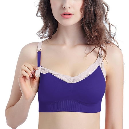 

LEEy-World Bras for Women Shockproof Bras Running Woman Dry Quick Underwear Size Fitness L With String Dark Blue L