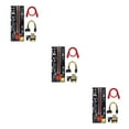 thumbnail image 4 of Maytalsory PCI-E Carte d'Extension 1x vers 6x Module de Carte USB Ordinateur de Mine Portable Adaptateur de Carte Mère Composant Appareil Mineur Fente Rouge+fil Rouge 3Ensemble, 4 of 6