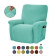 thumbnail image 1 of Housse de Fauteuil Inclinable Extensible Couverture Complète Couleur Unie pour LAZBOY Remplacement-Shorts, 1 of 5