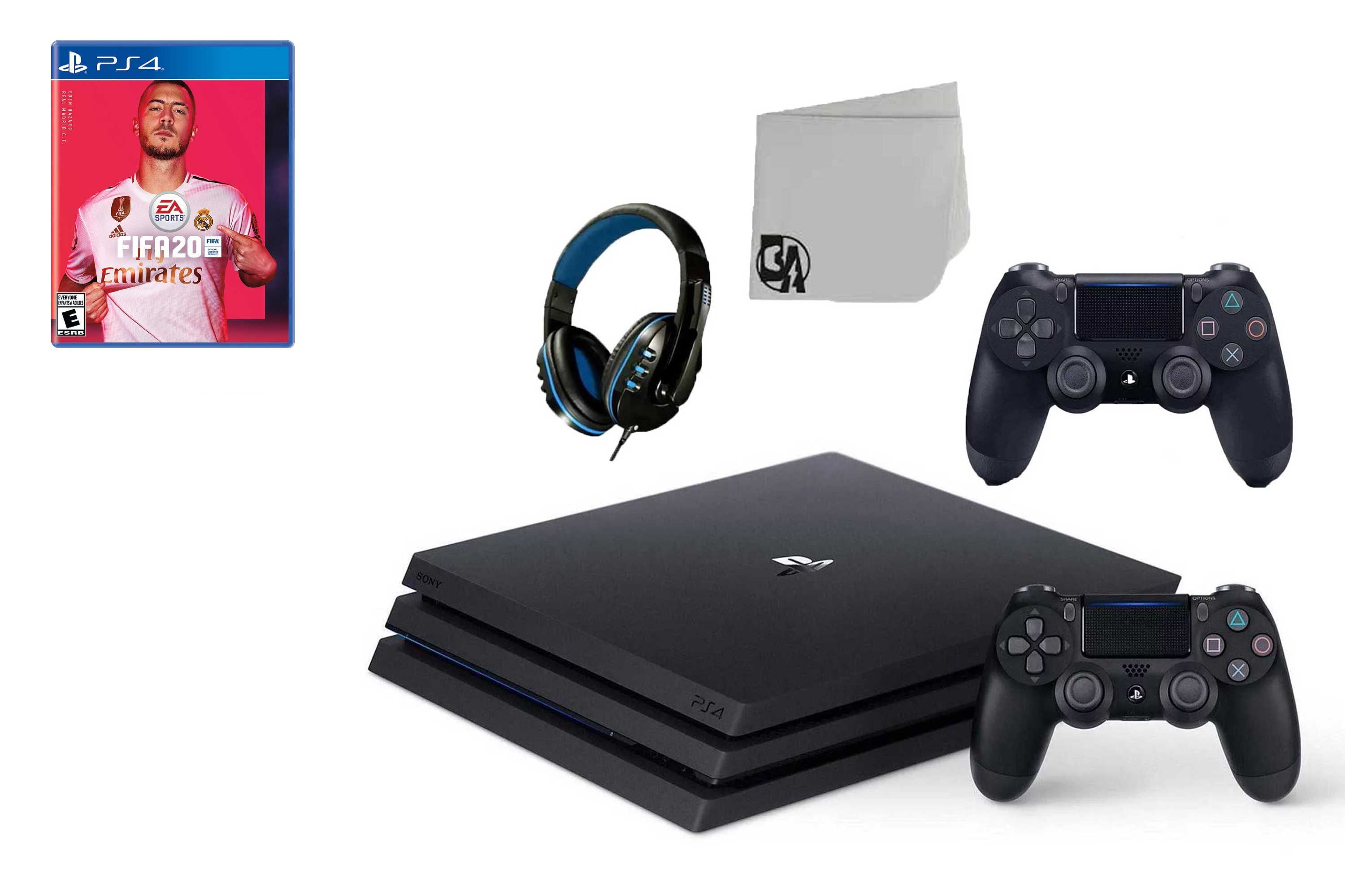 Miniature Haiku Chaiselong Sony PlayStation 4 Pro 1TB Gaming Console Black 2 Controller Included with  FIFA-20 BOLT AXTION Bundle Used - Walmart.com