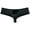 Black, variant on Botmois Men Wet Look Glossy Bikini Underpants Half Hip Underwear Bulge Pouch Boxer Briefs Male Pouch Enhance Panties Black L