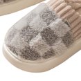 thumbnail image 2 of Algodón A Cuadros Con Suela Suave para Mujer Antideslizantes Cómodas Interiores Y Exteriores, 2 of 7