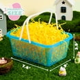 thumbnail image 7 of Joyfy 6 Pcs Plastic Easter Baskets with (60g) Tricolor Easter Fake Grass Paper Shred(Green,Yellow,Red), Large Easter Egg Baskets with Handles for Easter Egg Hunting, Easter Party Favors, 7 of 7