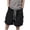 Black, variant on Big Boys Baggy Cargo Shorts Casual Loose Wide Leg Bermuda Knee Length Shorts Lightweight Drawstring Sweat Shorts with Pockets 6-15 Years