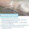 thumbnail image 5 of Wolfrail Disposable Line Shower Cover, Waterproof Elbow Knee Wound Protect Guard, 20 Pcs + 2 Tapes, Circ. Size 17" - 22", 5 of 5