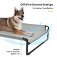 thumbnail image 3 of Veehoo Original Cooling Elevated Dog Bed, Raised Dog Cot with Washable Mesh, X-Large, Grey, 3 of 9
