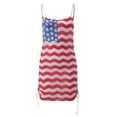 Swimsuit Cover Ups For Women American Independence Day Print Crochet Beach Swimsuit Cover Up