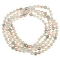 thumbnail image 3 of Natural South Sea Shell Pearl Necklace Fashion Sweater Chic Jewelry Sweater Chain Chain Jewelry 8mm, 3 of 9