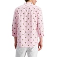 thumbnail image 3 of Club Room Men’s Crest-Print Shirt, Light Pink/L, 3 of 3