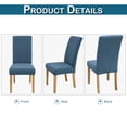 thumbnail image 3 of Lapalife Dining Chair Covers Stretch Floral Parsons Chair Slipcover for Dining Room Set of 4, Blue, 3 of 6