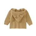 thumbnail image 4 of Diufon Baby Boys Girls Cardigan Sweater Knitted Long Sleeve Hoodie Coat Fall Winter Warm Jacket With Pockets, 4 of 4