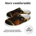 thumbnail image 6 of Fotbe Majestic Butterfly Sunset Pattern Women's Fuzzy Curly Fur Memory Foam Loafer Slippers Indoor Outdoor Slippers Winter Home Shoes-44/45, 6 of 7