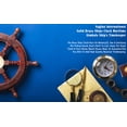 thumbnail image 2 of Reloj de Barco Nagina International de Latón Macizo 18 cm Cuarzo, 2 of 9