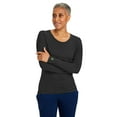 thumbnail image 6 of Healing Hands Women's Underscrub Soft Knit Melissa Longsleeve Scrub Tee with Breathable & Easy Care Fabric 5047, 6 of 9