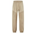 thumbnail image 2 of ZQUUVOU Mens Cargo Pants Solid Casual Pockets Outdoor Straight Type Fitness Pantss Trousers Full Length Pants Khaki, 2 of 4