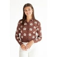 thumbnail image 2 of Daisy Collar Cardigan - Women's Floral Button-Up Sweater, 2 of 4