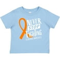 thumbnail image 3 of Inktastic Never Stop Fighting Leukemia Awareness Orange Ribbon Boys or Girls Baby T-Shirt, 3 of 5