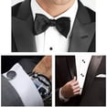 thumbnail image 2 of Juego de gemelos y tachuelas para camisas de esmoquin Boda de negocios $ Juego de gemelos y tachuelas Formal Negro Plata Padrinos de boda Novio Regalo de boda Gemelos $ Gemelos y tachuelas para hombre, 2 of 7