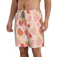 thumbnail image 2 of Naloa Strawberry Men's Beach Shorts, Surfing shorts, Swim trunks, Quick Dry Swim Trunks for Surfing Beach Fun - Medium, 2 of 9
