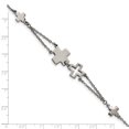 thumbnail image 4 of Primal Steel Stainless Steel Cross 7.5in Bracelet, 4 of 7