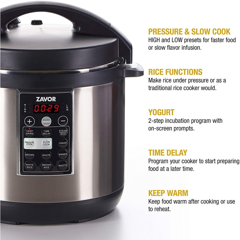 Zavor LUX Multicooker, Electric Pressure Cooker and Slow and Rice Cooker