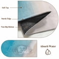thumbnail image 6 of Blue Beige Ombre Coastal Area Rugs 3'x5', Washable Small Throw Rugs for Living Room Bedroom, Summer Beach Seaside Vacation Indoor Outdoor Rug Non-Slip Low Pile Carpet Runner Reversible Floor Mats, 6 of 8