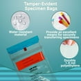 thumbnail image 4 of Clear Specimen Transfer Bags, 1.8 Mil Tamper-Evident Adhesive, 1000 Count, 6 x 10 in, 4 of 6