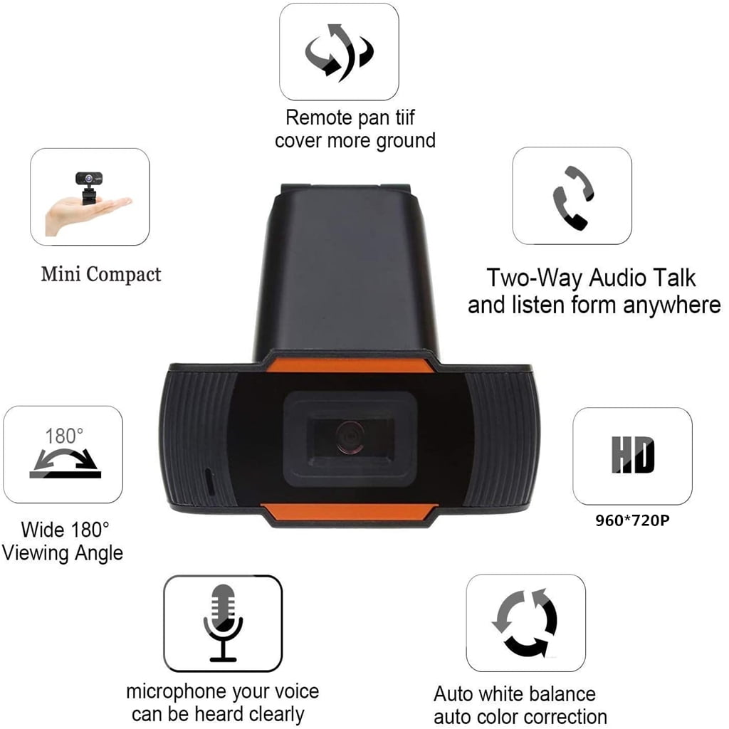 720p Computer Camera HD cam W8 USB Desktop Laptop Camera Mini Plug