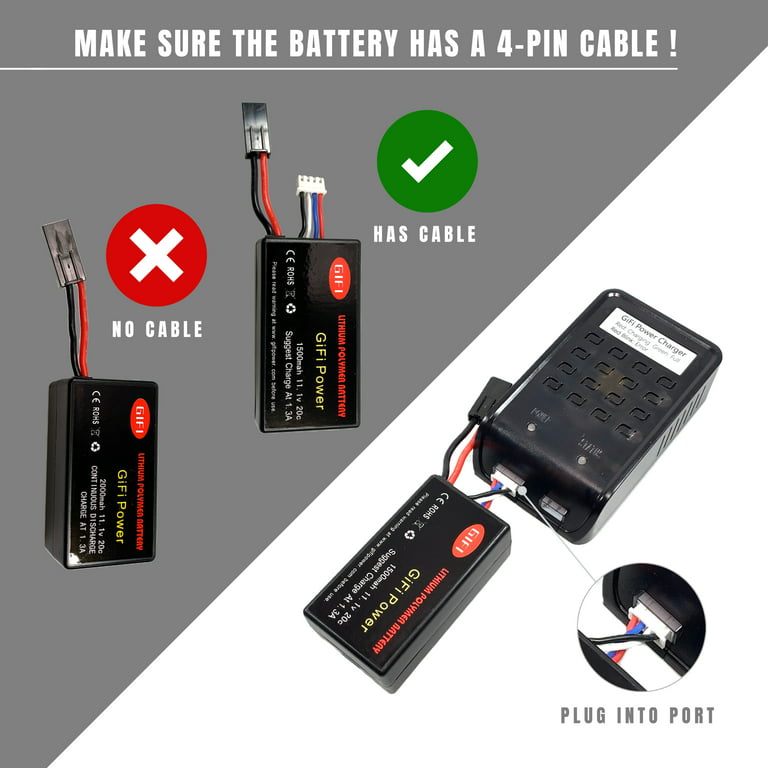 Battery Charger Parrot AR.Drone 2.0 Replacement by Maximalpower ( Charger only) - Walmart.com