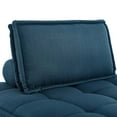 thumbnail image 6 of Modway Saunter Tufted Fabric Fabric 5-Piece Sectional Sofa in Azure, 6 of 9