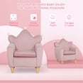 thumbnail image 4 of Children Upholstered Chair Kids Sofa Cuddly Toddler Chair for Boys and Girls Oversized Armrests and High Backrest,Pink, 4 of 7