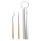 thumbnail image 2 of Herramientas De Limpieza , Juego De Bolsillo Para Palillos De Dientes Ampliamente Aplicable, Resistente Al Desgaste, Latón, Dos Modelos Diferentes Para Aventuras, 2 of 7