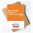 thumbnail image 1 of English Motto Self Motivation Happy Birthday Greeting Cards Envelopes Blank, 1 of 3