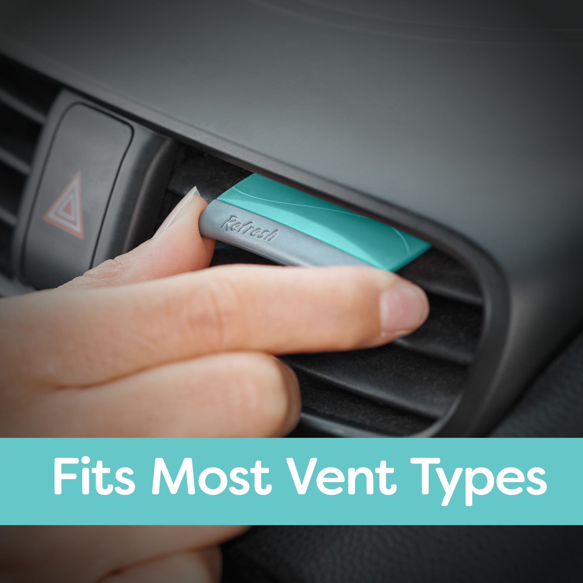 (3 pack) Refresh Your Car! Contour Vent Stick Car Air Freshener - 4 Count (Crisp Laundry Scent)