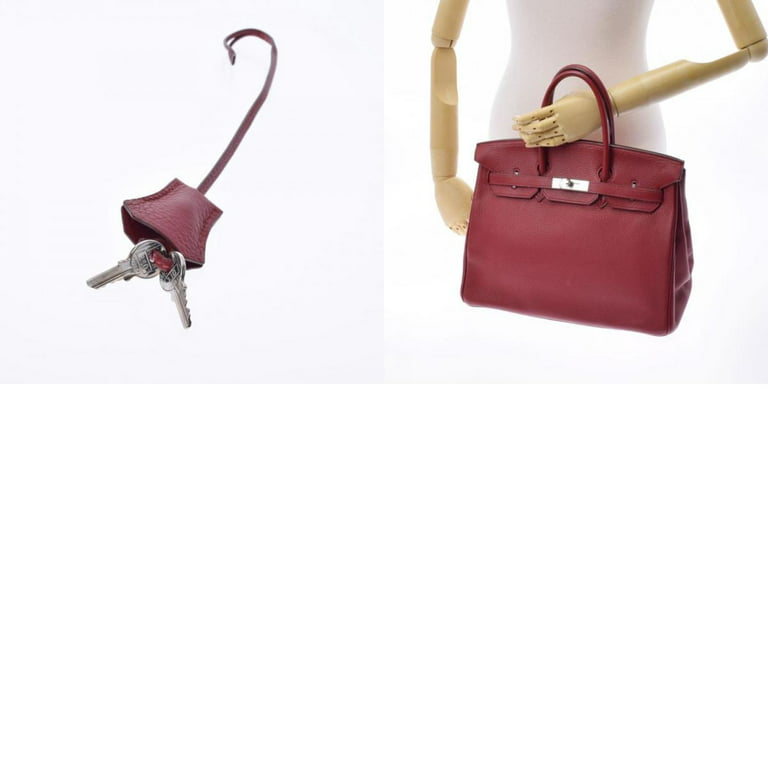 Authenticated Used HERMES Hermes Birkin 35 Rouge Garance □K Stamped (around  2007) Unisex Taurillon Clemence Handbag 