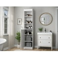 thumbnail image 4 of 100% Solid Wood 16.5" Bathroom Storage Cabinet with Solid Doors and Adjustable Shelves, 4 of 7