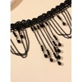 thumbnail image 3 of EOEMY Bead Tassel Decor Choker Elegant Jewelry Lace Jewelry Lace Necklace-Default, 3 of 3
