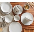 thumbnail image 3 of Sango Siterra Rustic Ceramic Stoneware Dinnerware Set, 16-piece, White, 3 of 6