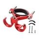 thumbnail image 5 of Gancho para accesorios de motocicleta, gancho para accesorios eléctricos, piezas de repuesto simples, soporte de gancho doble Rojo, 5 of 9