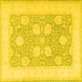 thumbnail image 1 of Ahgly Company Indoor Square Oriental Yellow Traditional Area Rugs, 6' Square, 1 of 4