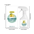 thumbnail image 3 of All Purpose Cleaner Spray for Kitchen Bathroom, QQZ Gentle Soap Based Multi Surface Cleaner, Lemon Scented Streak Free Mirror Glass Countertop Cleaner 250ml, 3 of 7