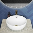 thumbnail image 4 of Swiss Madison Sublime 17” Round Vessel Sink in Matte White, 4 of 18