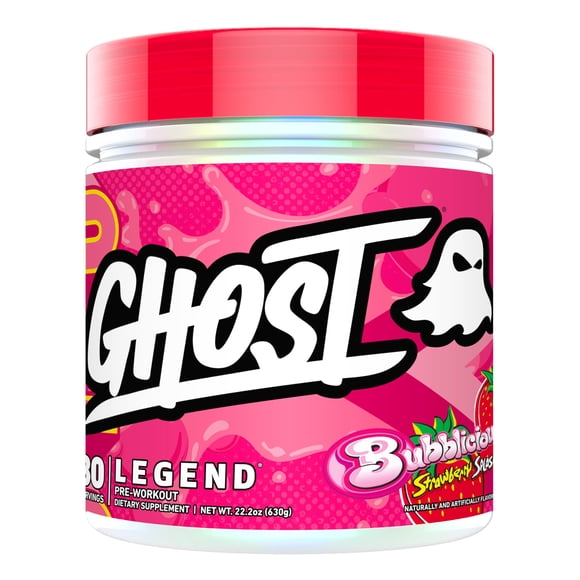 Polvo preentrenamiento GHOST Legend Bubblicious Strawberry 30sv