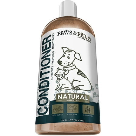 Paws & Pals Paws & Pals Natural Pet Conditioner with Shea Butter, Aloe Vera and Rosemary - 20oz Medicated Clinical Vet Formula Wash for All Puppy & (Best Way To Wash A Puppy)