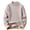 Beige, variant on Wutalume Men's Solid Color Fleece-Lined Knitted Sweater for Casual Base Layer, Warm and Soft, Perfect for Everyday Comfort and Winter Style,Beige L