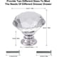 thumbnail image 2 of 10 Uds. Perillas de cristal para gabinete, 30mm, forma de diamante, cajones, gabinetes de cocina, aparador, armario, tiradores (transparente), 2 of 5