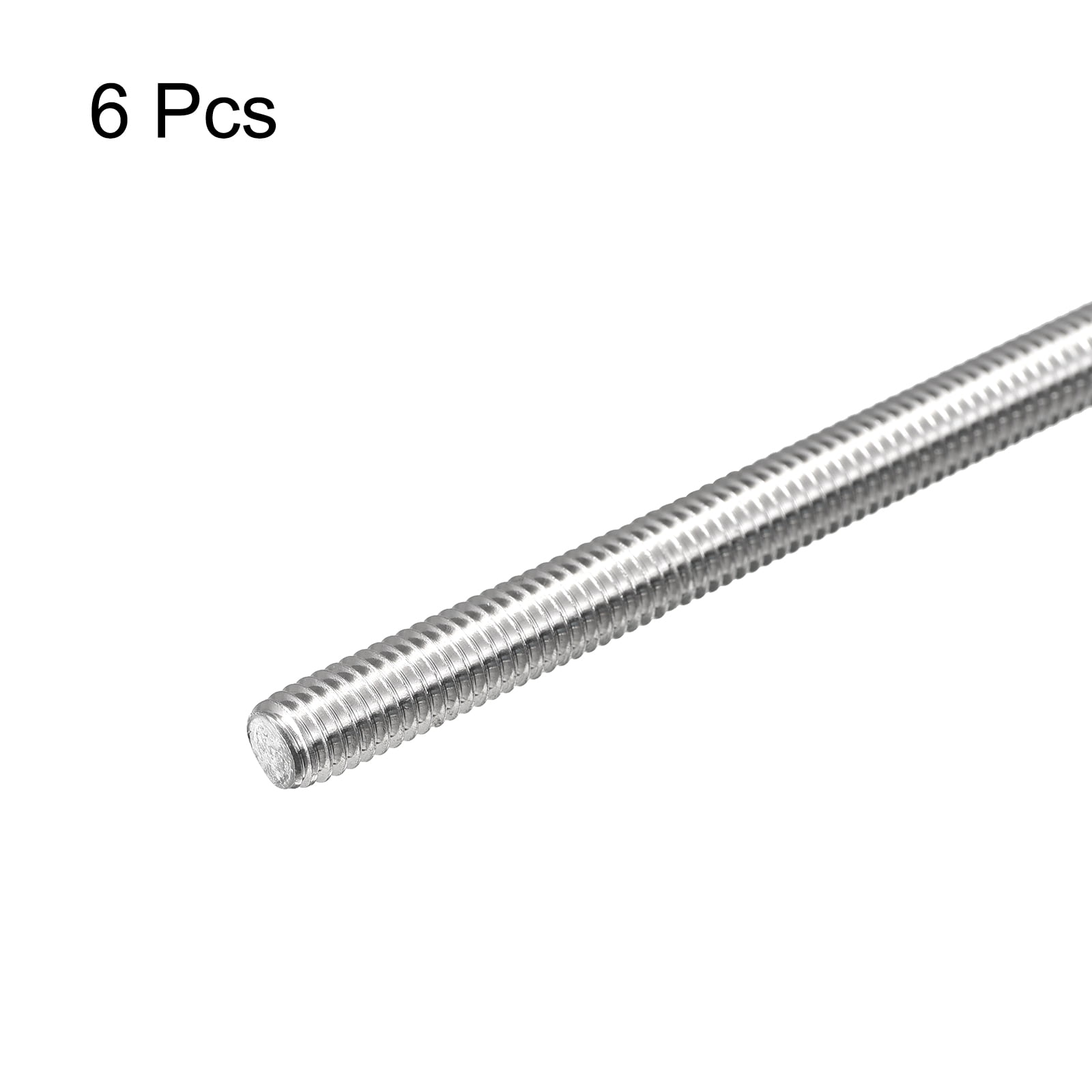 Fully Threaded Rod M6 x 350mm 1mm Pitch 304 Stainless Steel Right Hand 6pcs