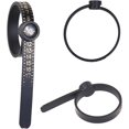 thumbnail image 5 of 2X Ring Sizer Measuring Tool - US Size 1-17 - Measure Finger Size Accurately - Reusable Clear Print with Magnifying Glass - Jewelry, Ring - (Black/White), 5 of 5