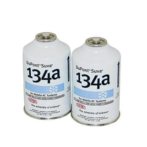 2 Cans R-134a DuPont Suva A/C Automotive Refrigerant/Freon R134a (12oz Cans)
